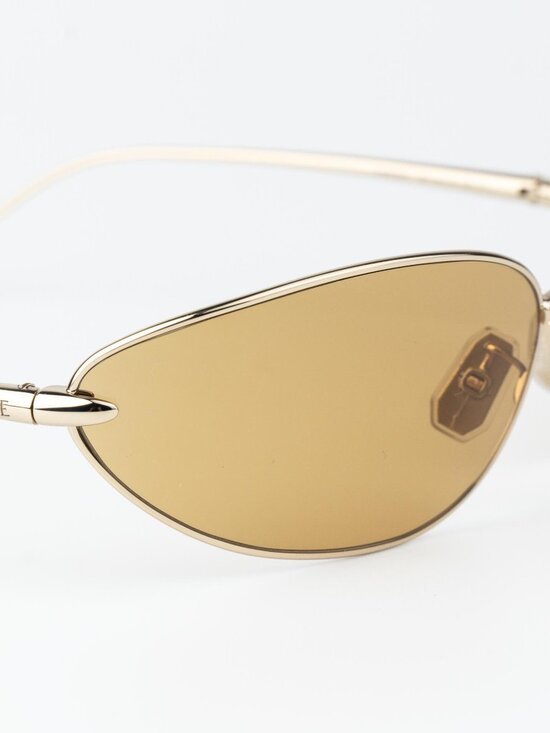 Loewe Women Sunglasses Gold Brown Wraparound LW40164U 32E  display picture 1